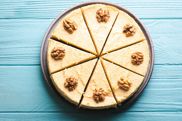 appetizing pumpkin cheesecake