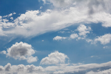 Sky Canvas A Dance of Clouds in Azure Blue