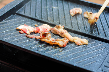 Grilled Beef on Hot Plate
