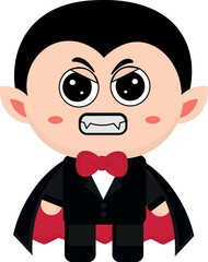 Cute vampire, goth, with expressions, collection, stick Fun Emotions, angry vampire