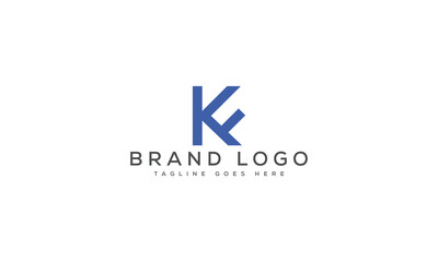 Fototapeta premium letter KF logo design vector template design for brand.