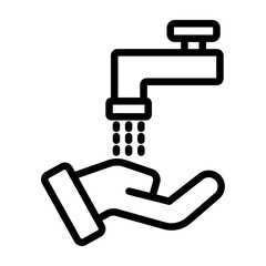 Cleaning Vector Line Icon Design