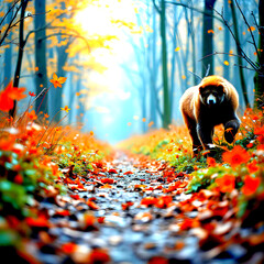 autumn forest background