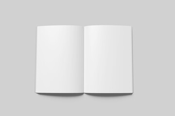 Blank a4 magazine White