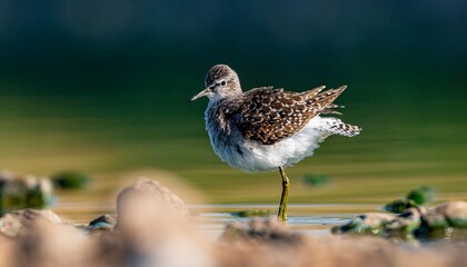 The Wood Sandpiper (Tringa glareola) is a wetland invertebrate-feeding bird found in suitable habitats in Asia, Europe, Africa and the Americas.