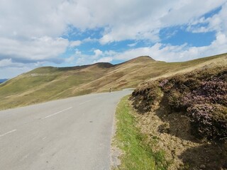 pyrenees nature landscape from the road