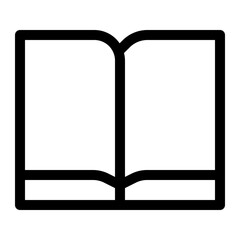 Empty book icon