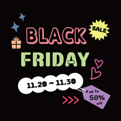 Black Friday discount advertisement