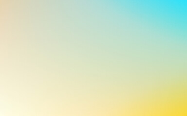 Abstract yellow and blue liquid background. Gradient mesh effect bright color blend. Blurred fluid colorful mix fluid and grain grunge texture gradation, vector noise blur abstract background