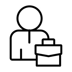 Job Vector Line Icon Design