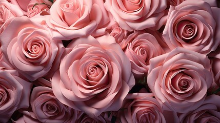 Fototapeta premium pink roses bouquet HD 8K wallpaper Stock Photographic Image 