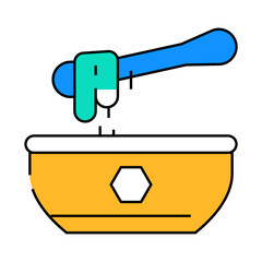 wax for depilation line icon vector. wax for depilation sign. isolated symbol illustration