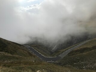 Fototapeta premium pyrenees nature landscape from the road