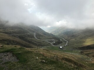 pyrenees nature landscape from the road