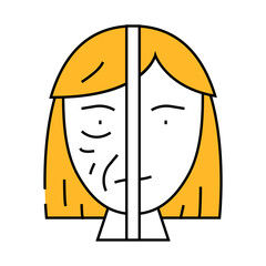 rejuvenation beauty procedure line icon vector. rejuvenation beauty procedure sign. isolated symbol illustration