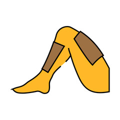 wax depilation procedure line icon vector. wax depilation procedure sign. isolated symbol illustration