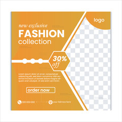 fashion template design poster, social media fashion sale design, shopping sale offer template,