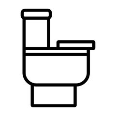 Lavatory Vector Line Icon Design