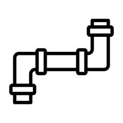 Pipe Variant Vector Line Icon Design