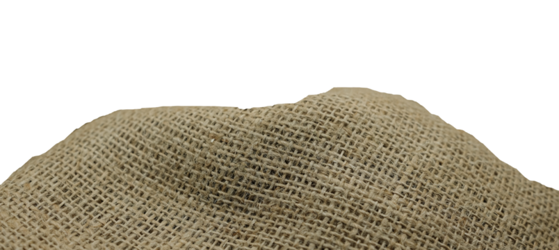Jute background texture. Natural material made from the jute plant. Jute bags for agriculture packaging. Copy space.