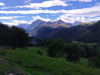 pyrenees nature landscape from the road