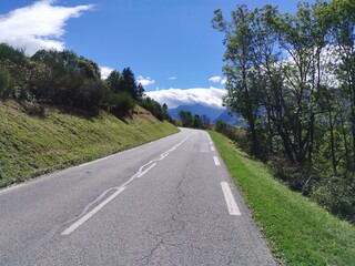 Fototapeta premium pyrenees nature landscape from the road