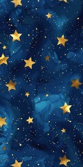 Fototapeta premium Success themed pattern layout with gold stars.