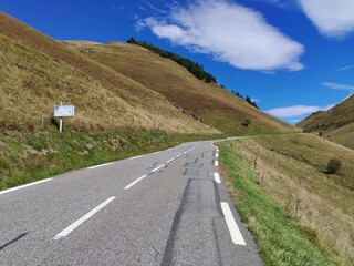 pyrenees nature landscape from the road