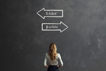 earn or burn business ethics choice concept