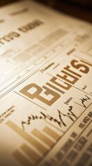 Detailed financial document showcasing stock trends and graphs, essential for investment analysis and trading decisions.