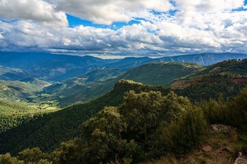 pyrenees nature landscape from the road