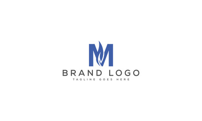 letter M logo design vector template design for brand.