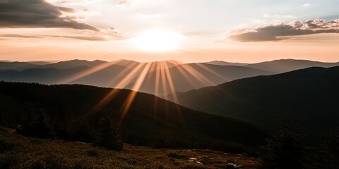 Sunset mountains  