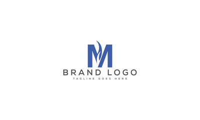 letter M logo design vector template design for brand.
