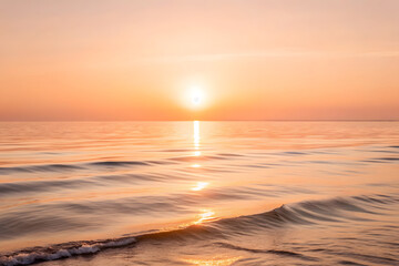 Naklejka premium Calm Ocean at Sunset