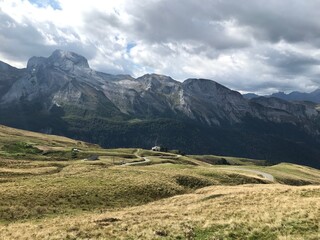 pyrenees nature landscape from the road