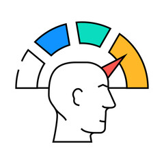 performance job line icon vector. performance job sign. isolated symbol illustration