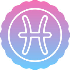 Obraz premium Pisces icon