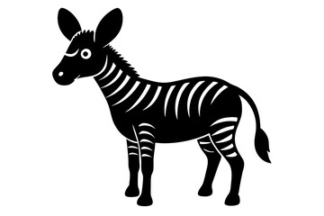 Set of flat vector illustrations in children's style of savannah animals. Cute rhinoceros lemur lion flamingo toucan vulture vulture snake zebra parrot tiger giraffe leopard cheetah tropical leaves