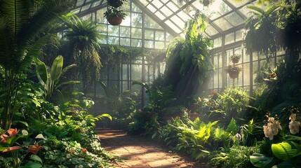 A lush green house UHD wallpaper