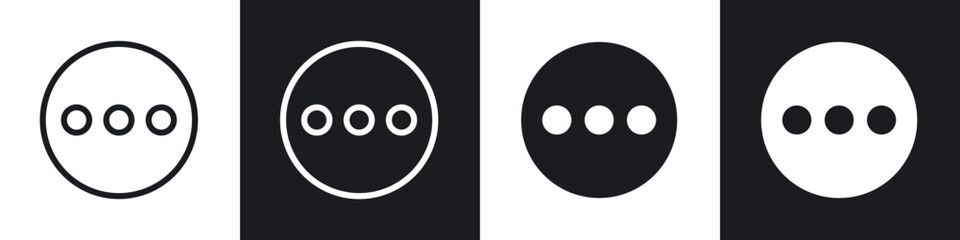 More icons set. filled and line illustration