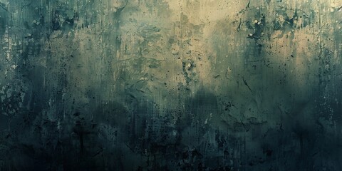 Obraz premium Dark green and blue abstract grunge textured background, ideal for artistic, creative, and design projects.