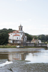 Obraz premium Church of Nuestra Señora de los Dolores and its cemetery. Niembro, Barro, Llanes, Spain