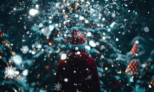 Faceless Winter Holiday Advertisement 