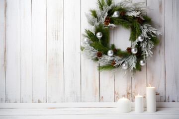 Naklejka premium Christmas Wreath 