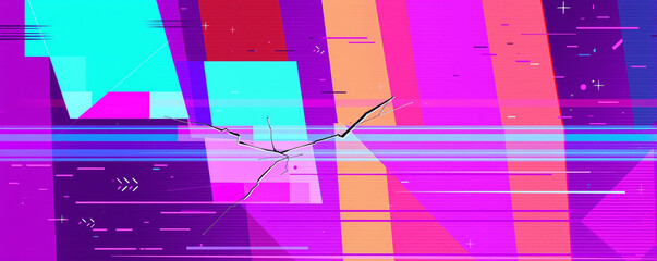 Colorful Abstract Glitch Art