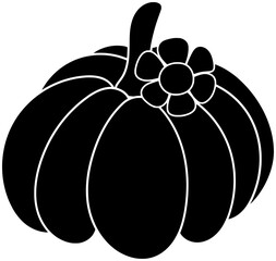 thanksgiving illustration autumn silhouette fall logo maple icon october outline thankful grateful flowers leaves leaf pumpkin nature harvest foliage shape kids vector graphic background