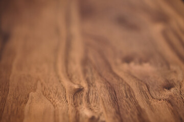 Closeup of real black walnut wood texture with natural grain