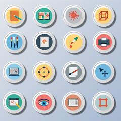Big set icons: business, shopping, device, technology, medical, ecology, food & drink and many more for any cases of life using – vector