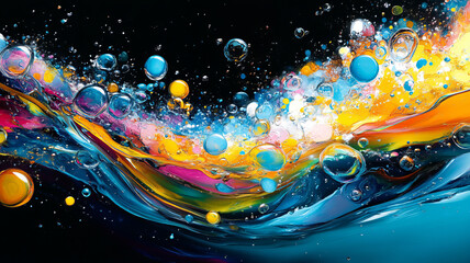 abstract minimalist, geometric, fluid